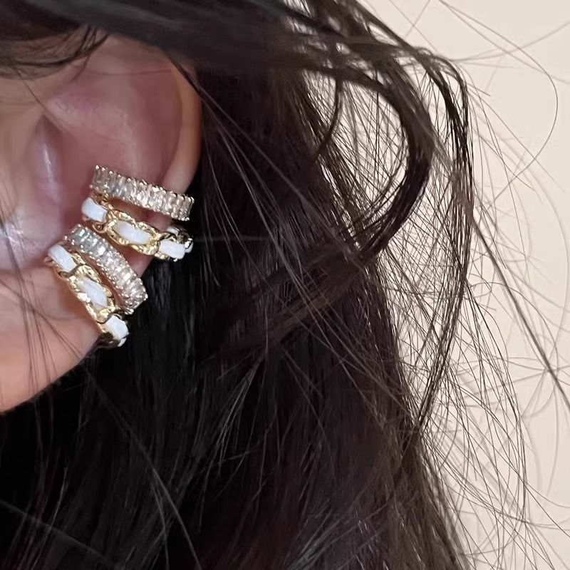 Layered Cuff Ear Rhinestone Alloy