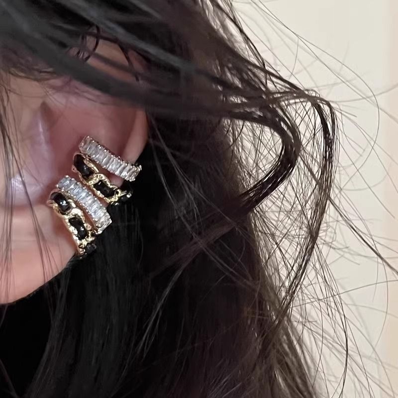 Layered Cuff Ear Rhinestone Alloy
