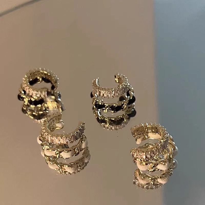 Layered Cuff Ear Rhinestone Alloy