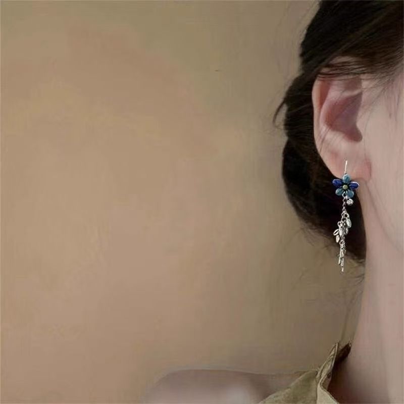Floral Dangle Earring Alloy