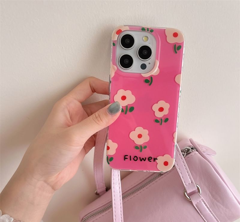 MagSafe) Magnetic Case (Compatible with Floral Phone
