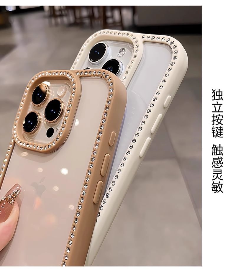Rhinestone Transparent iPhone Case