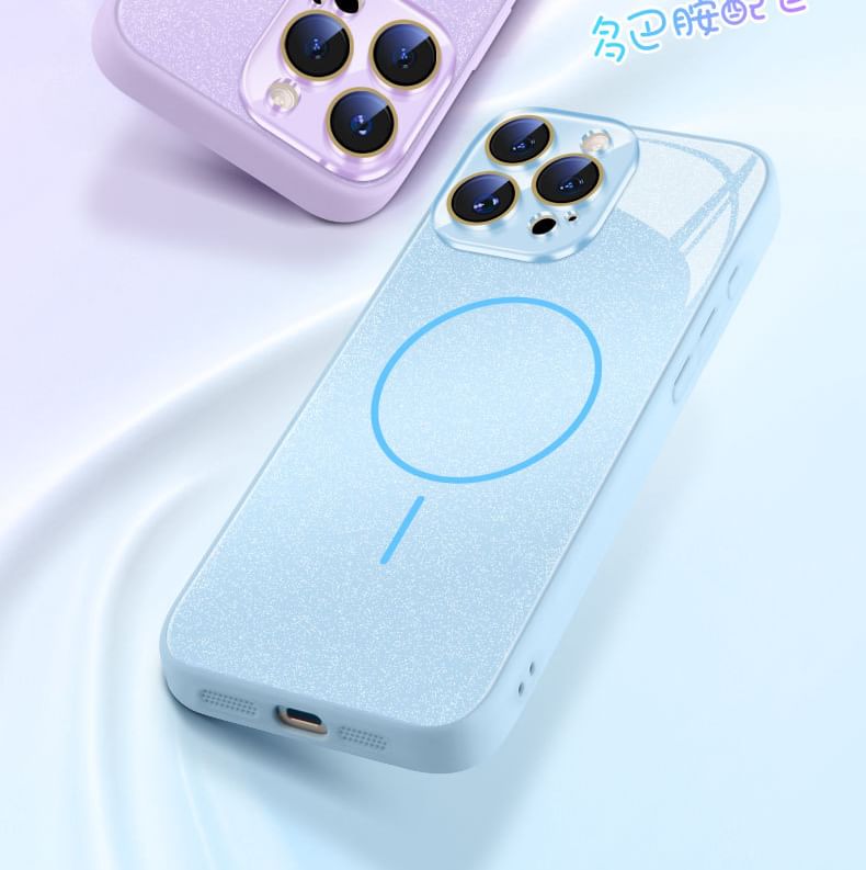 Glitter with iPhone (Compatible MagSafe) Magnetic Case