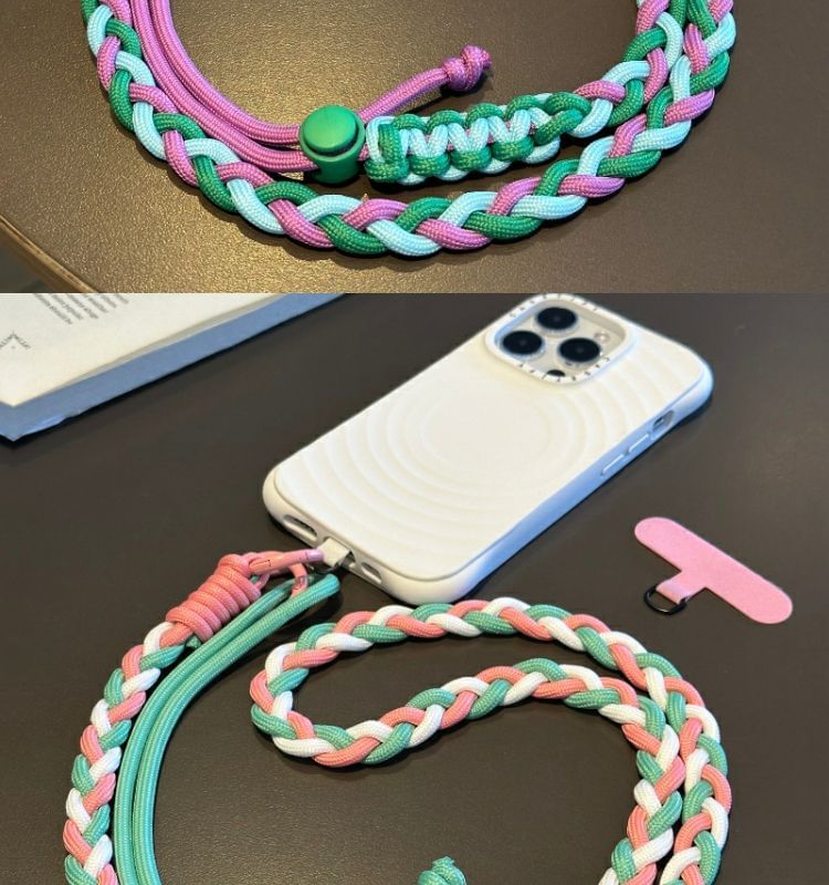 Braided Pad with Lanyard Phone Strap