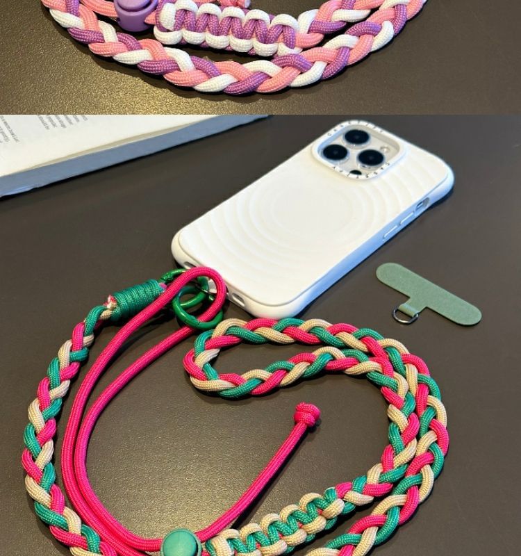 Braided Pad with Lanyard Phone Strap