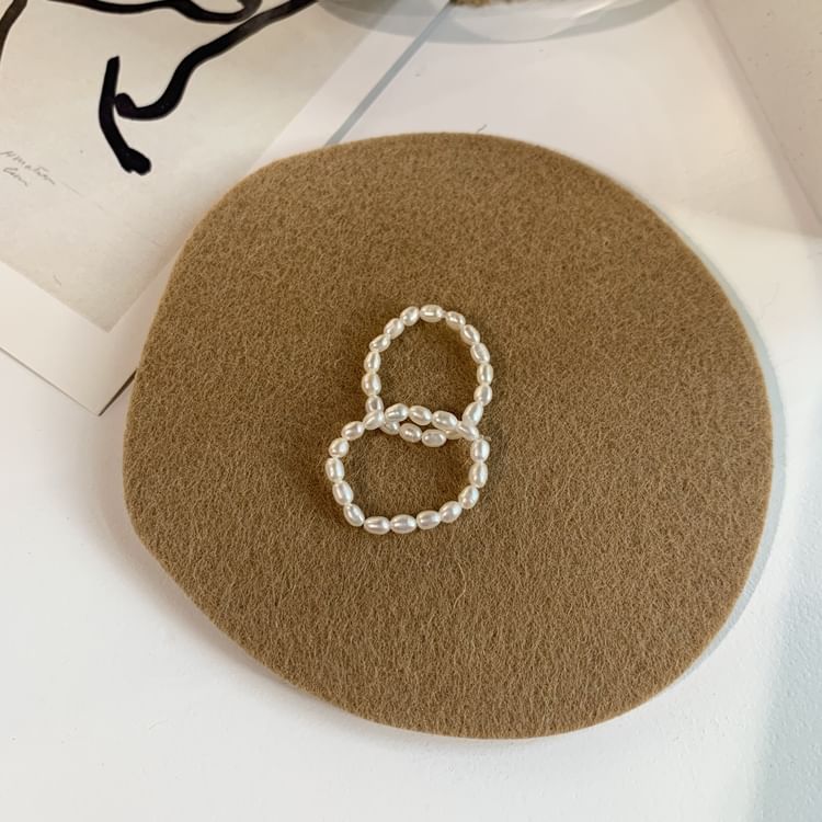 Pearl Natural Beaded Ring