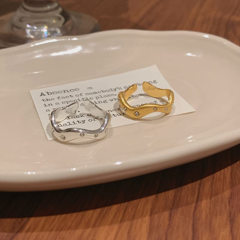 Open Set Ring Rhinestone /