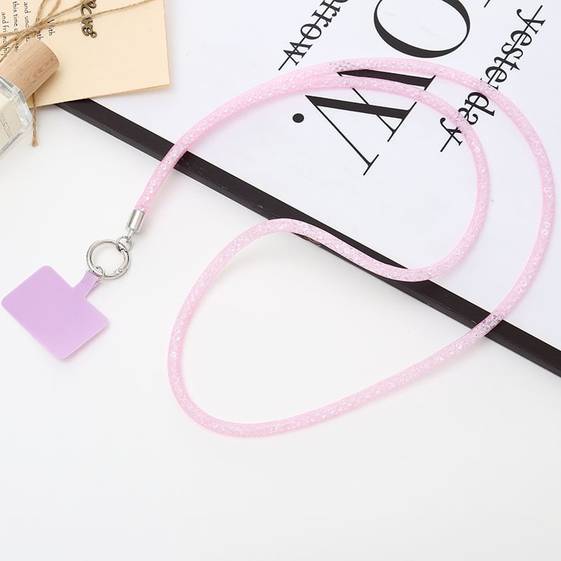 Glitter Lanyard Phone Pad with