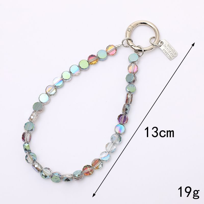 Strap Phone Crystal Faux Bead