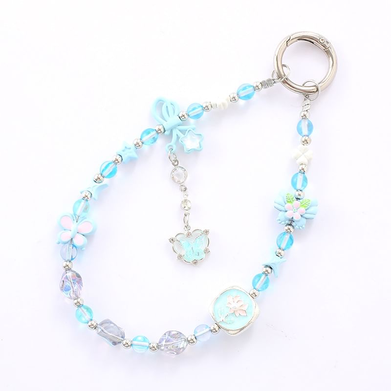 Clover Bow Crystal Phone Faux Strap