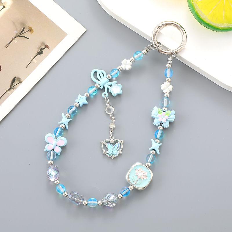 Clover Bow Crystal Phone Faux Strap