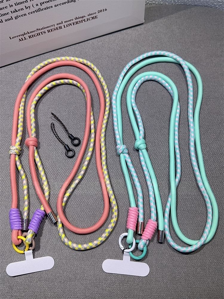 Phone with Two-Tone Pad Lanyard