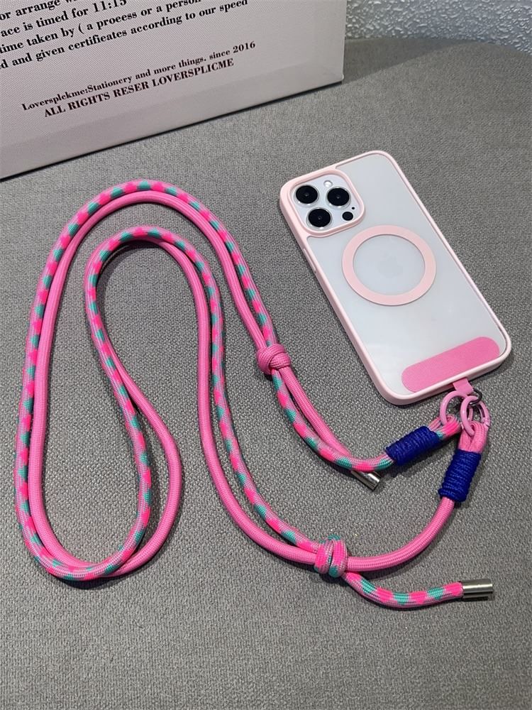 Phone with Two-Tone Pad Lanyard