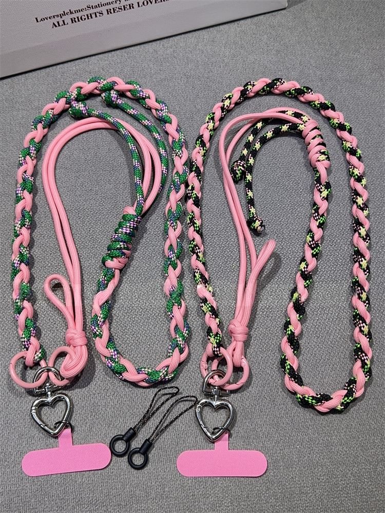 with Strap Braided Pad Phone Lanyard