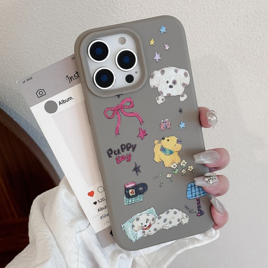 Dog Print Cartoon Phone Case