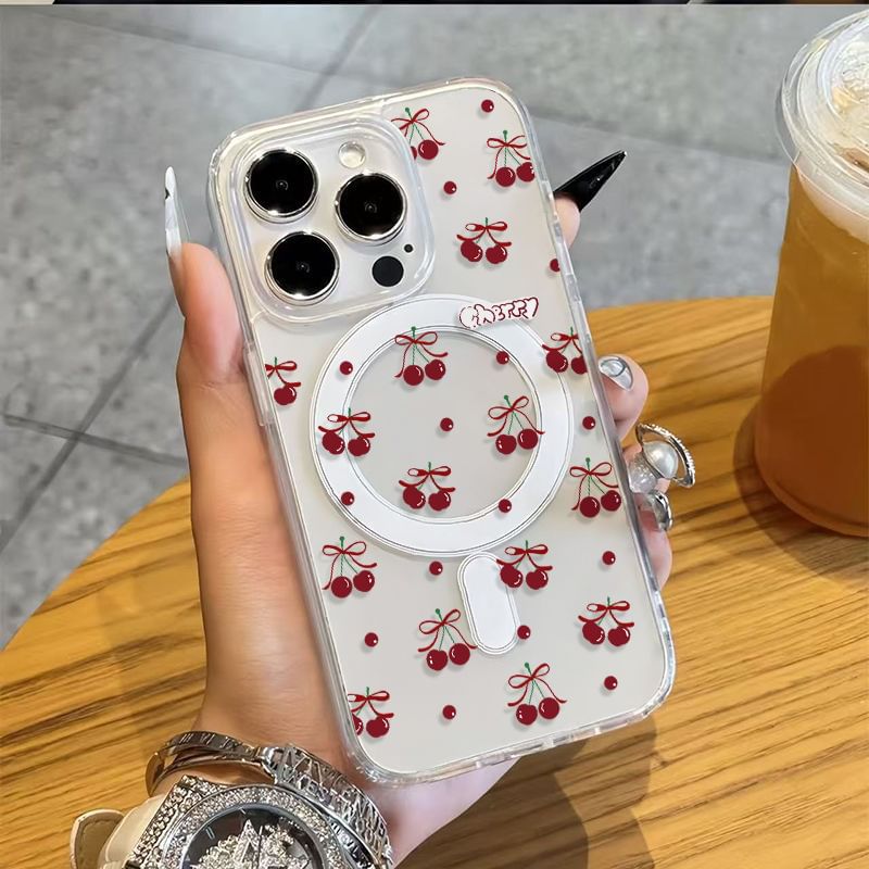 Case Print Phone Cherry