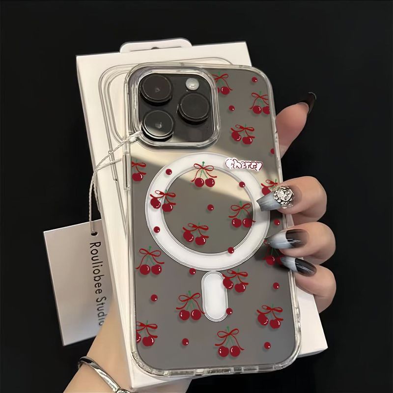 Case Print Phone Cherry