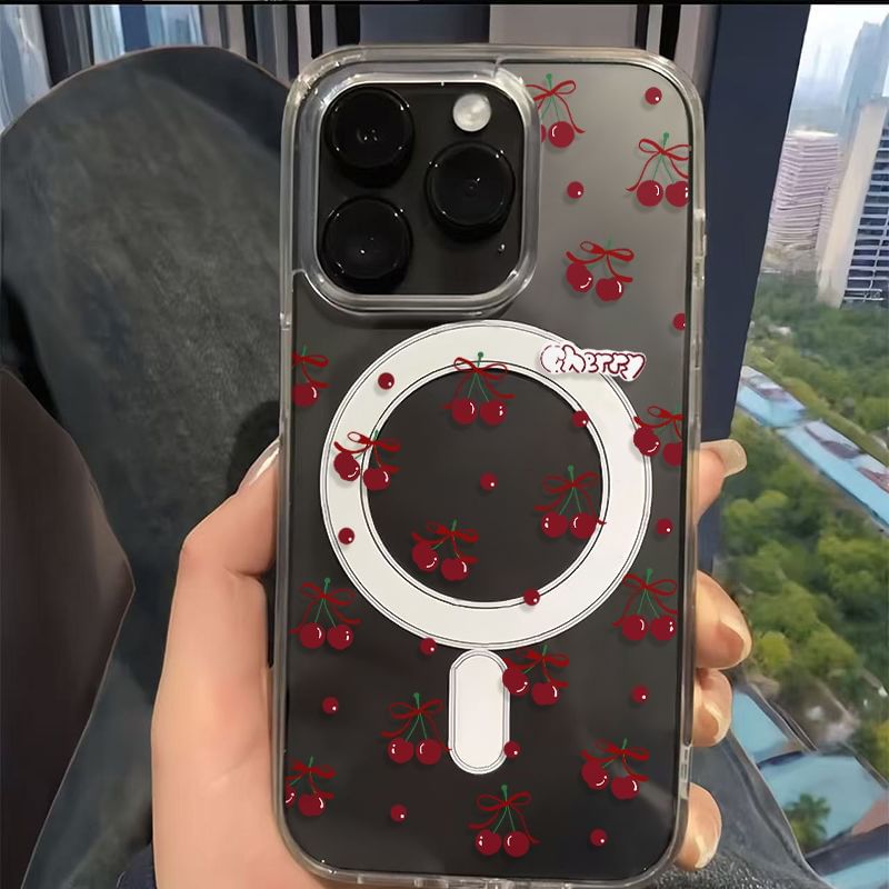 Case Print Phone Cherry