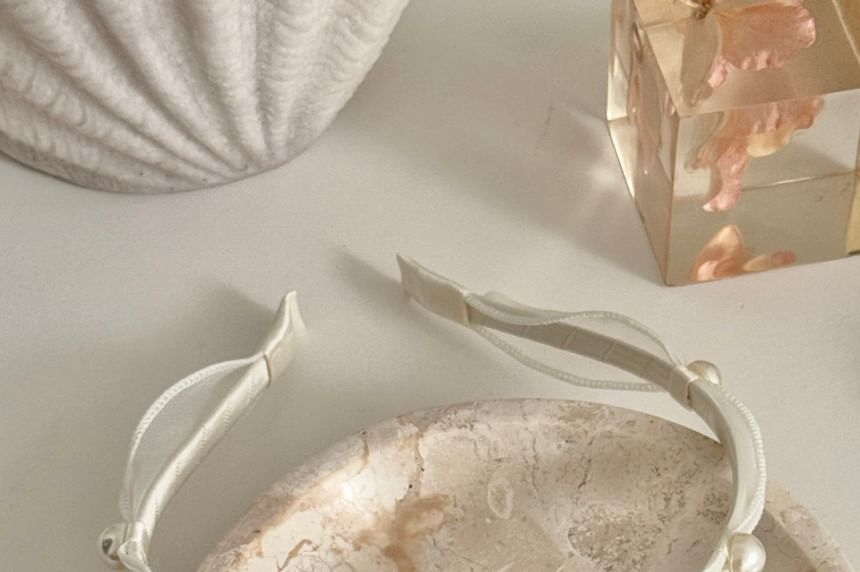 Mesh Pearl Faux Headband