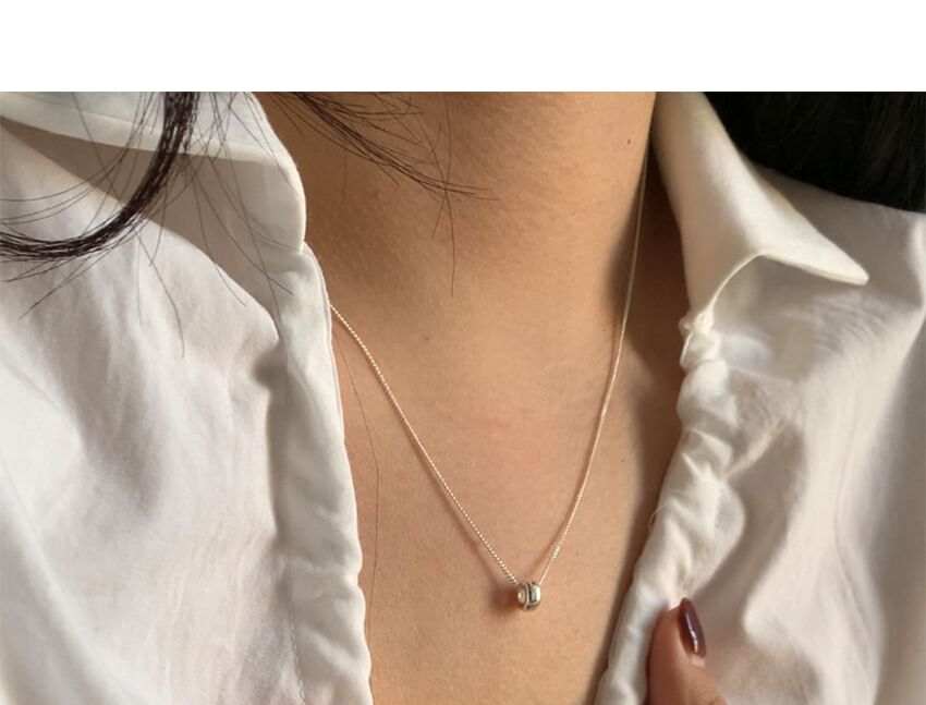 Silver Necklace Pendant Bead Sterling