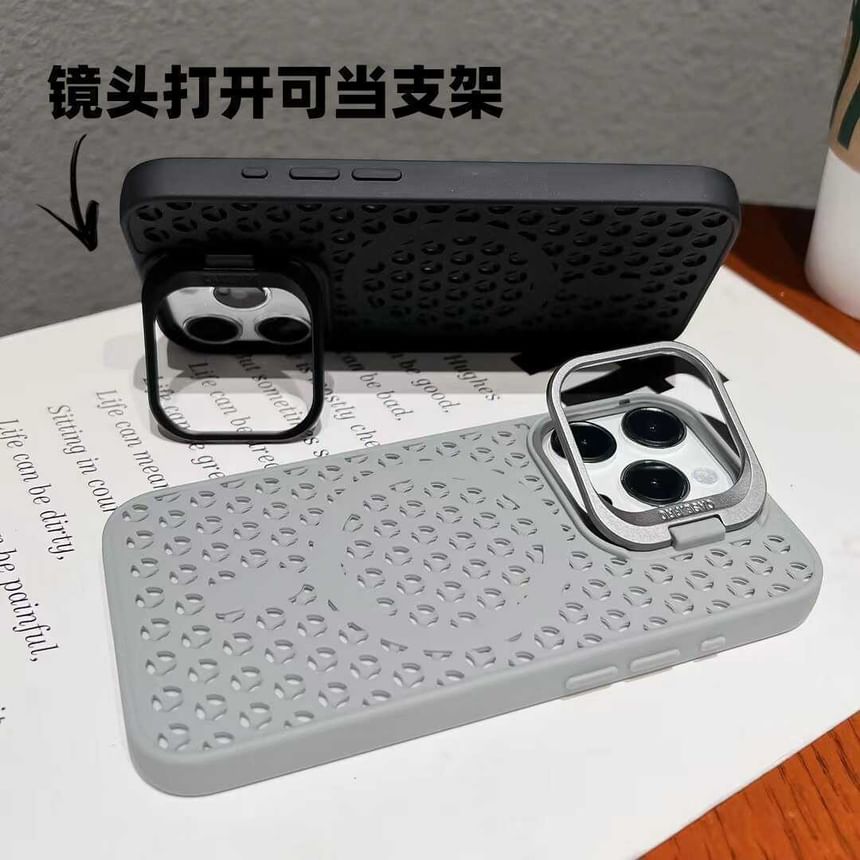 MagSafe) (Compatible Perforated Magnetic Plain Case Phone with