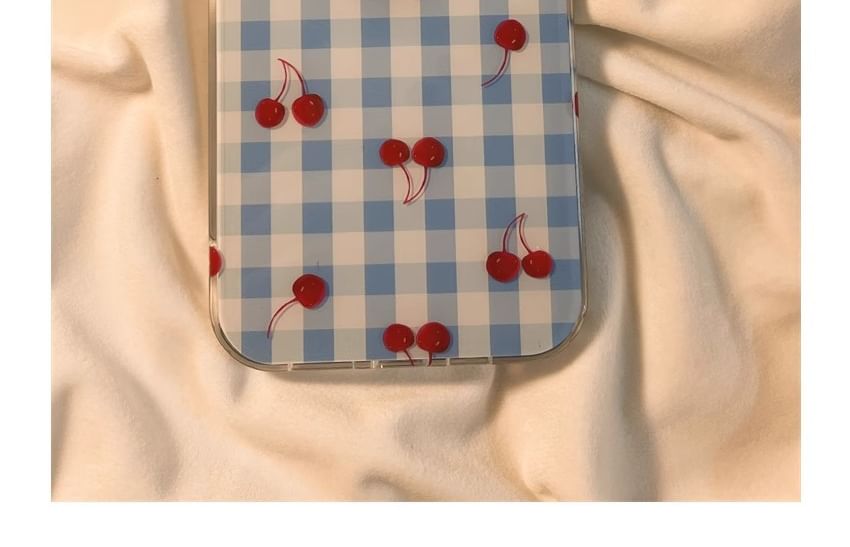 Print Strap Cherry / Set Beaded Case iPhone