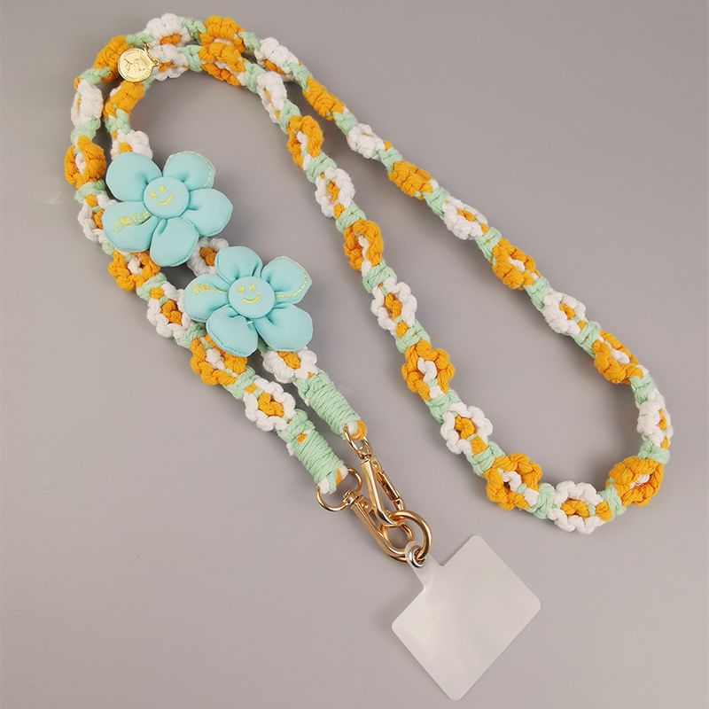 Lanyard Flower with Pad Phone