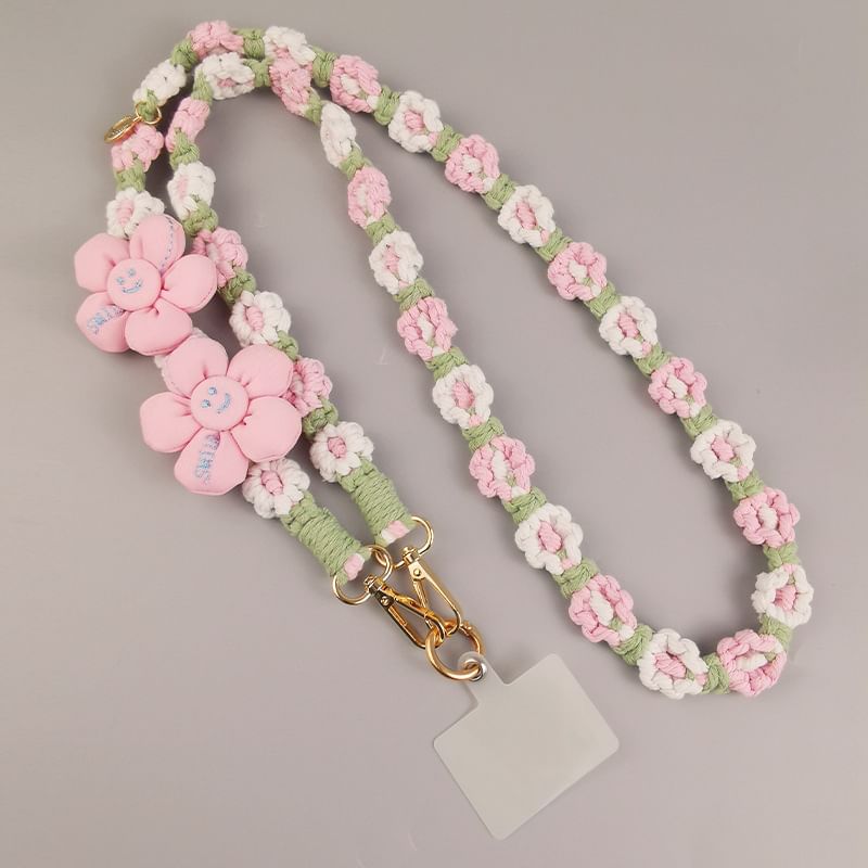 Lanyard Flower with Pad Phone