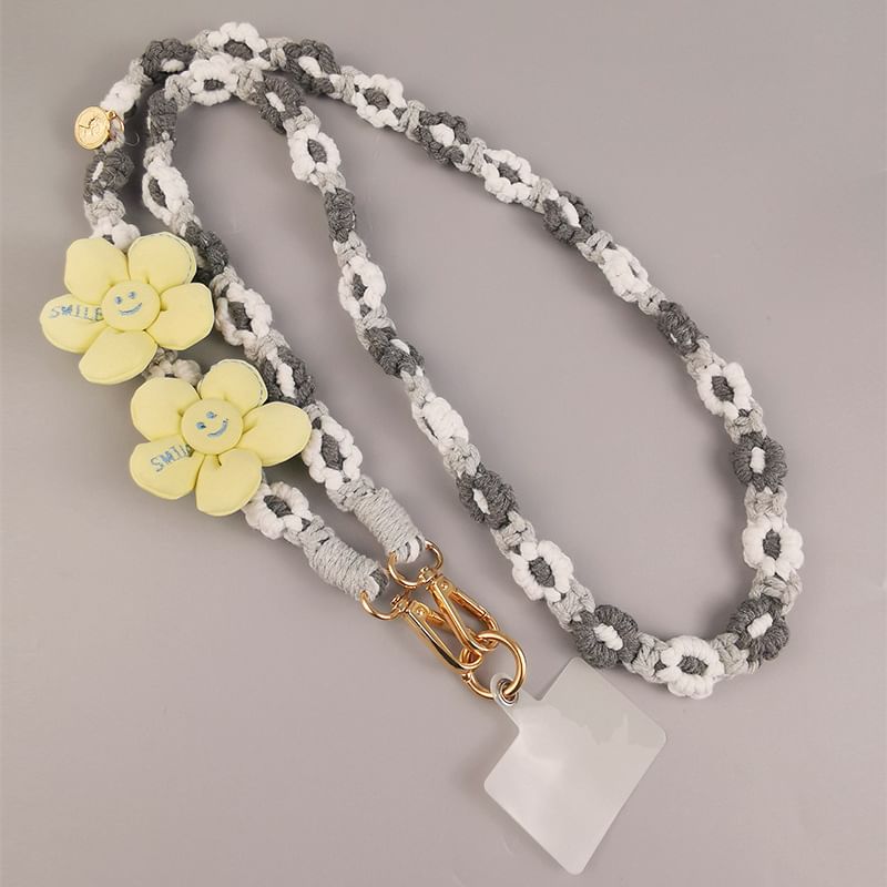 Lanyard Flower with Pad Phone