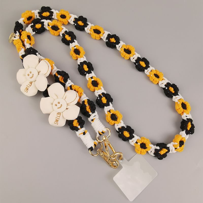 Lanyard Flower with Pad Phone