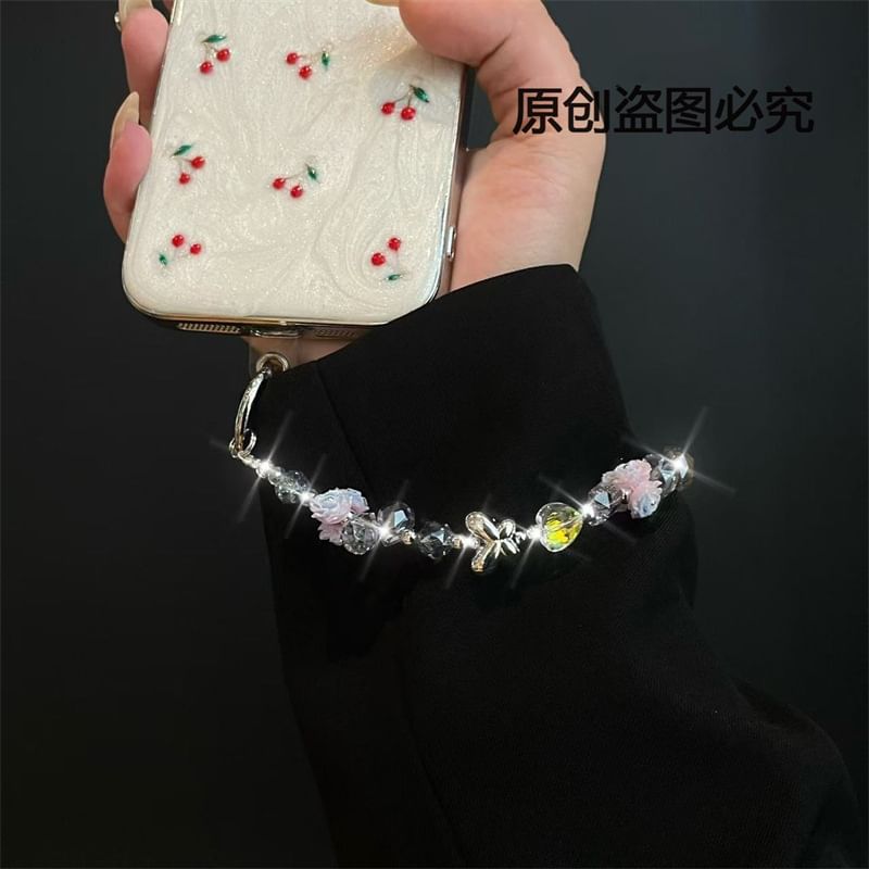 Flower with Phone Pad Lanyard
