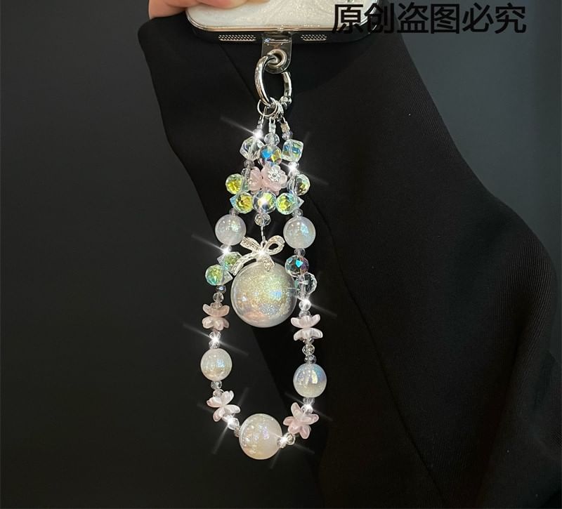 Faux Pad with Lanyard Phone Pearl