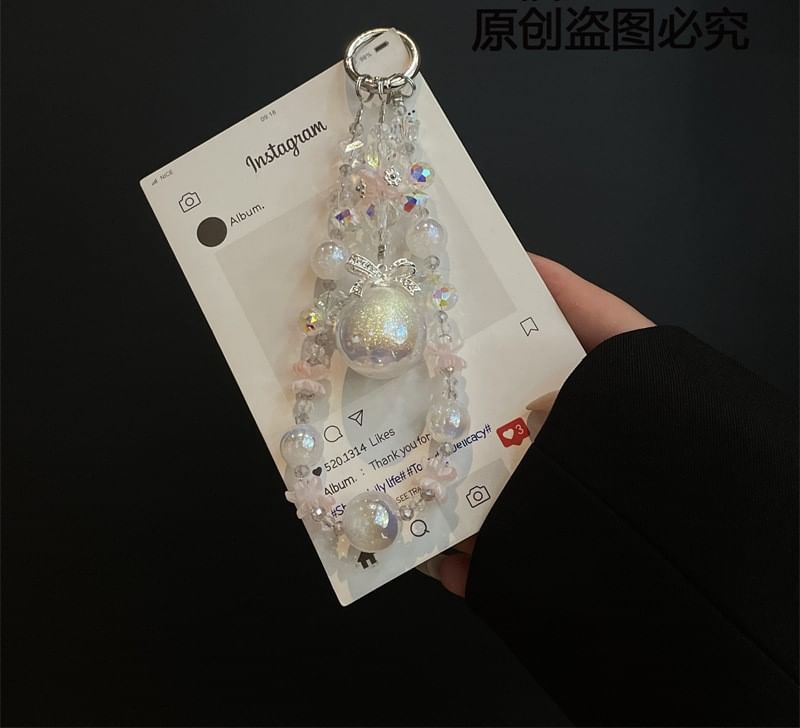 Faux Pad with Lanyard Phone Pearl