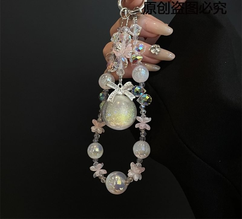 Faux Pad with Lanyard Phone Pearl