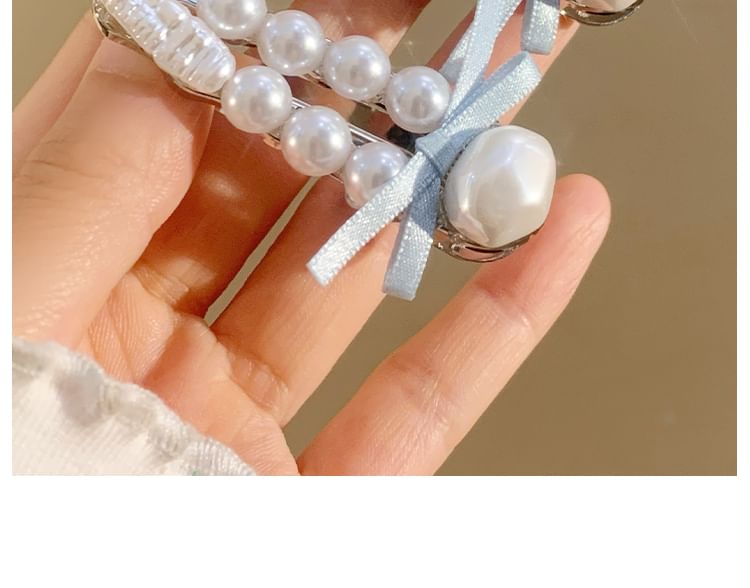 Set Clip Hair Pearl / Faux