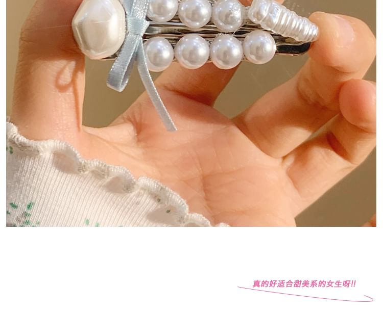 Set Clip Hair Pearl / Faux