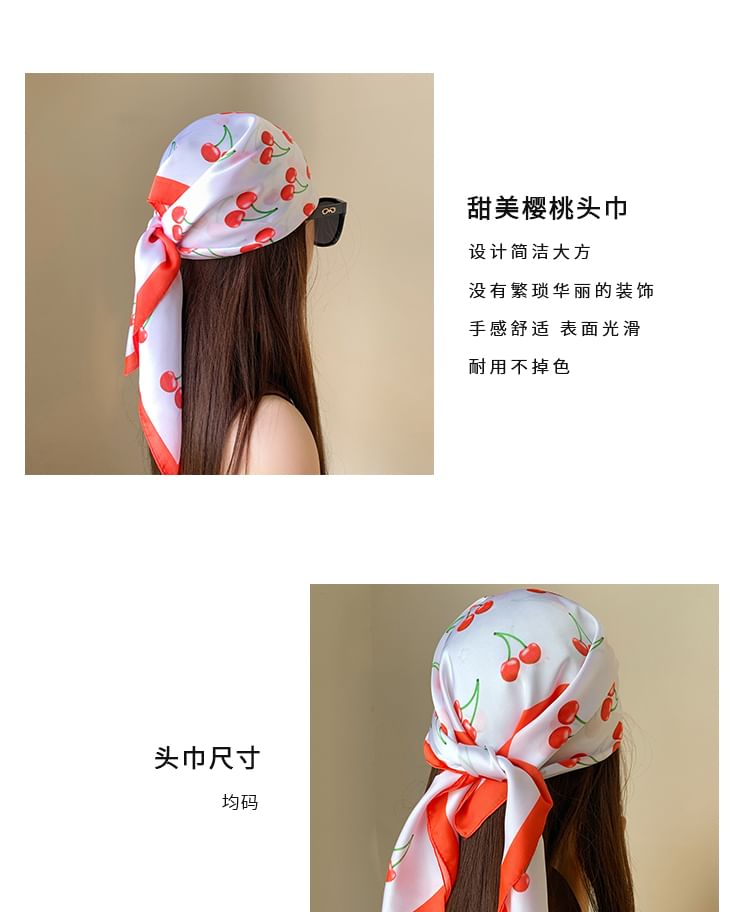 Print Cherry Head Band