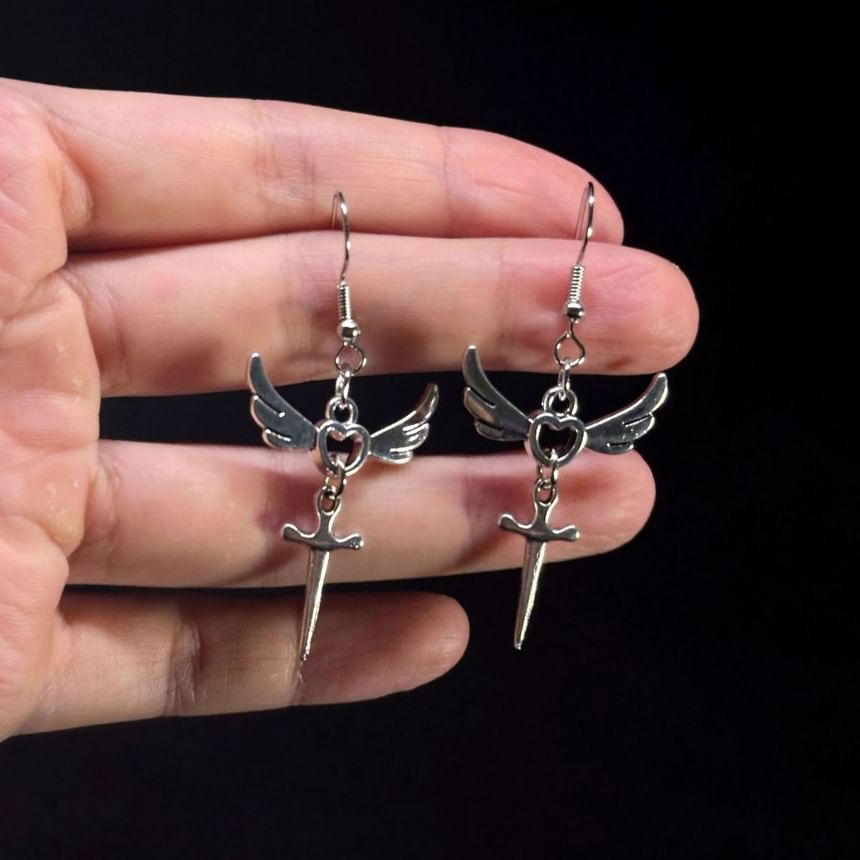 Dangle Sword Earring Wing