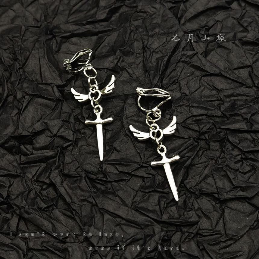 Dangle Sword Earring Wing