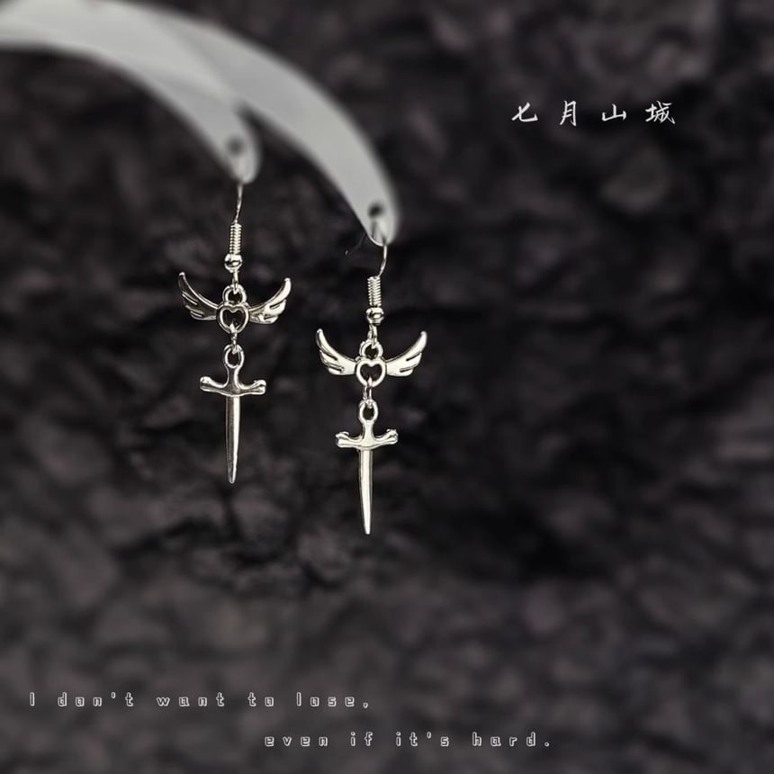 Dangle Sword Earring Wing