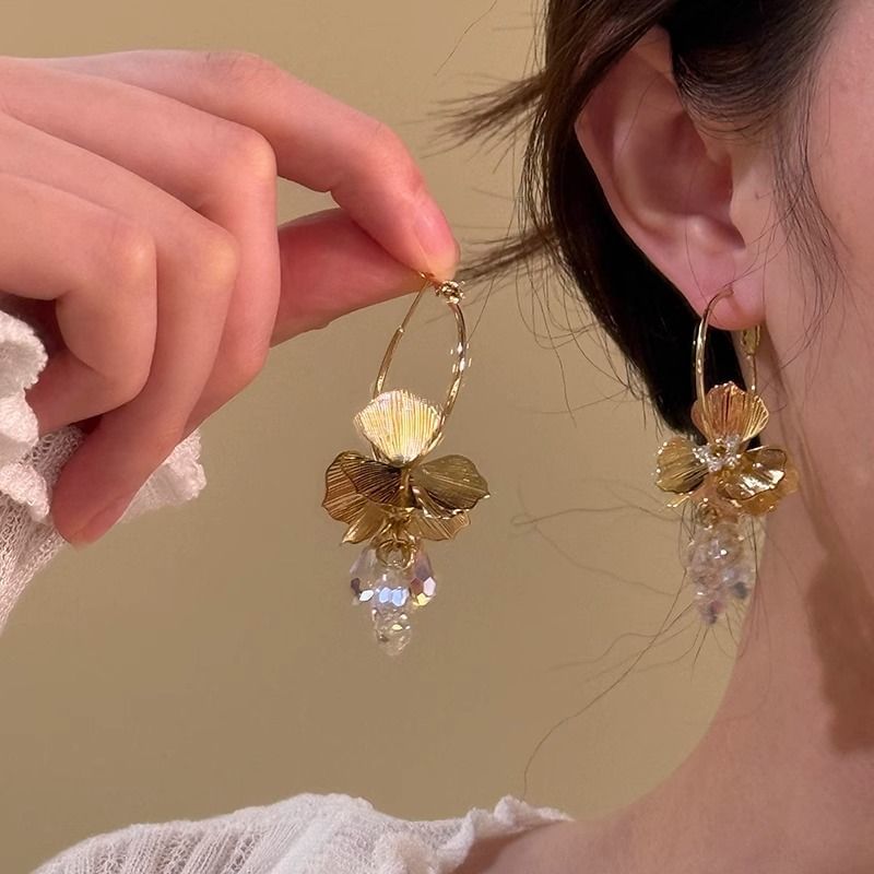 Hoop Floral Earring