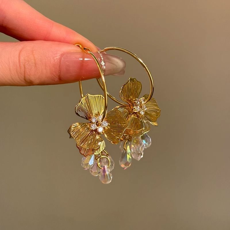 Hoop Floral Earring