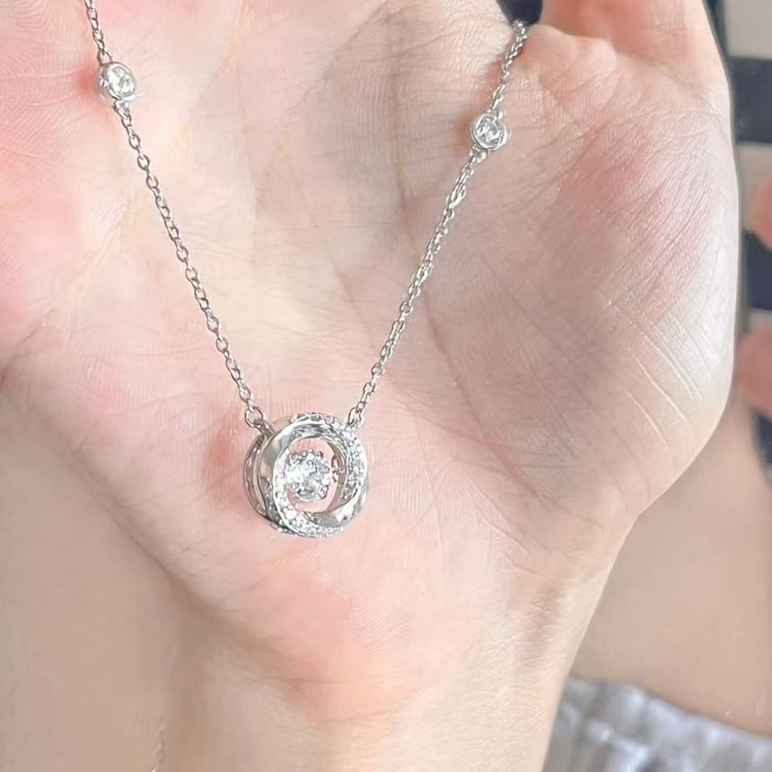 Twisted CZ Necklace