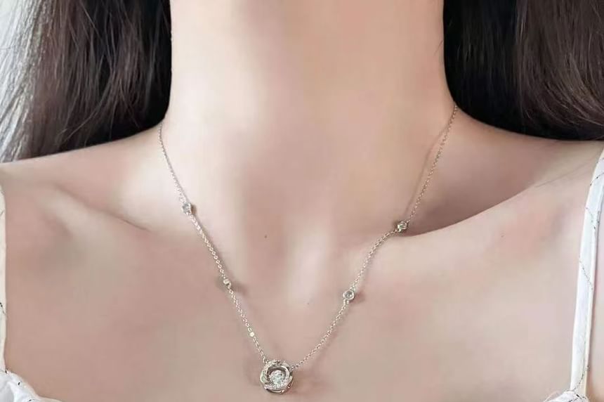 Twisted CZ Necklace