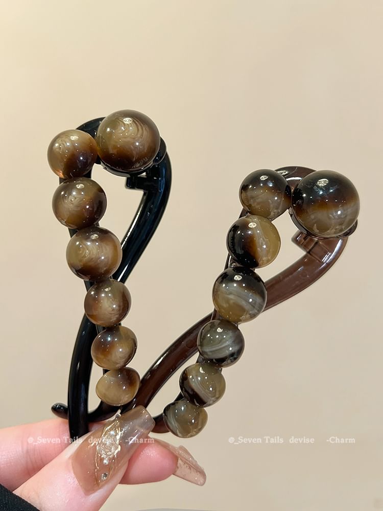 Bead Hair Acrylic Clip