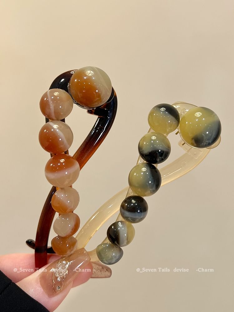 Bead Hair Acrylic Clip