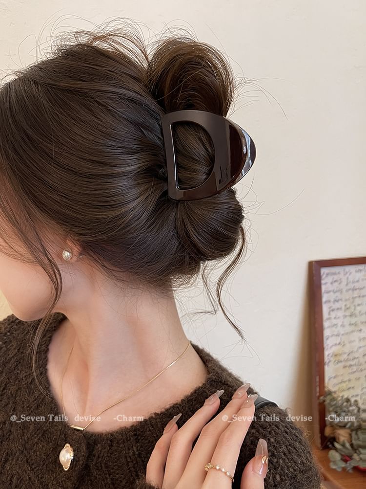 Claw Clip Hair Plain Acrylic