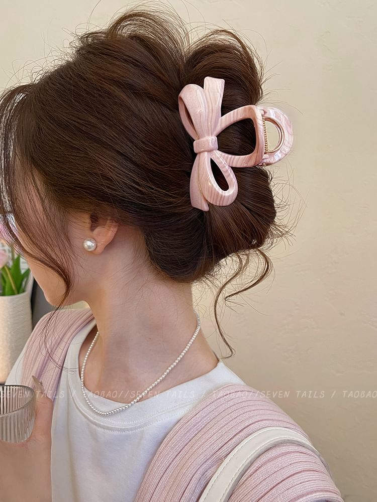 Clip Hair Bow Acrylic Claw