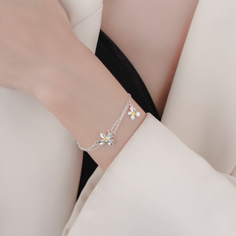 Layered Bracelet Flower