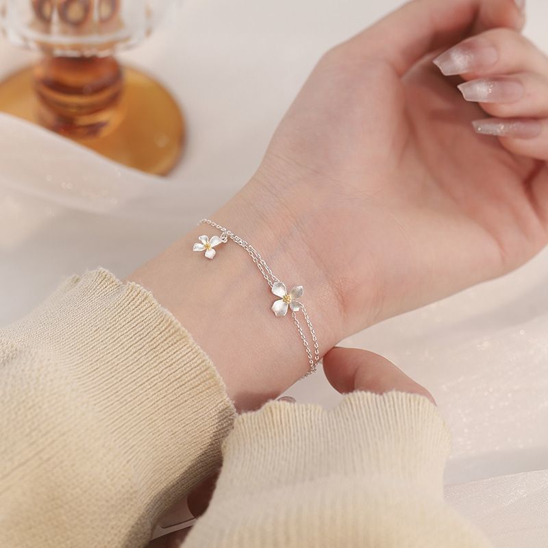 Layered Bracelet Flower